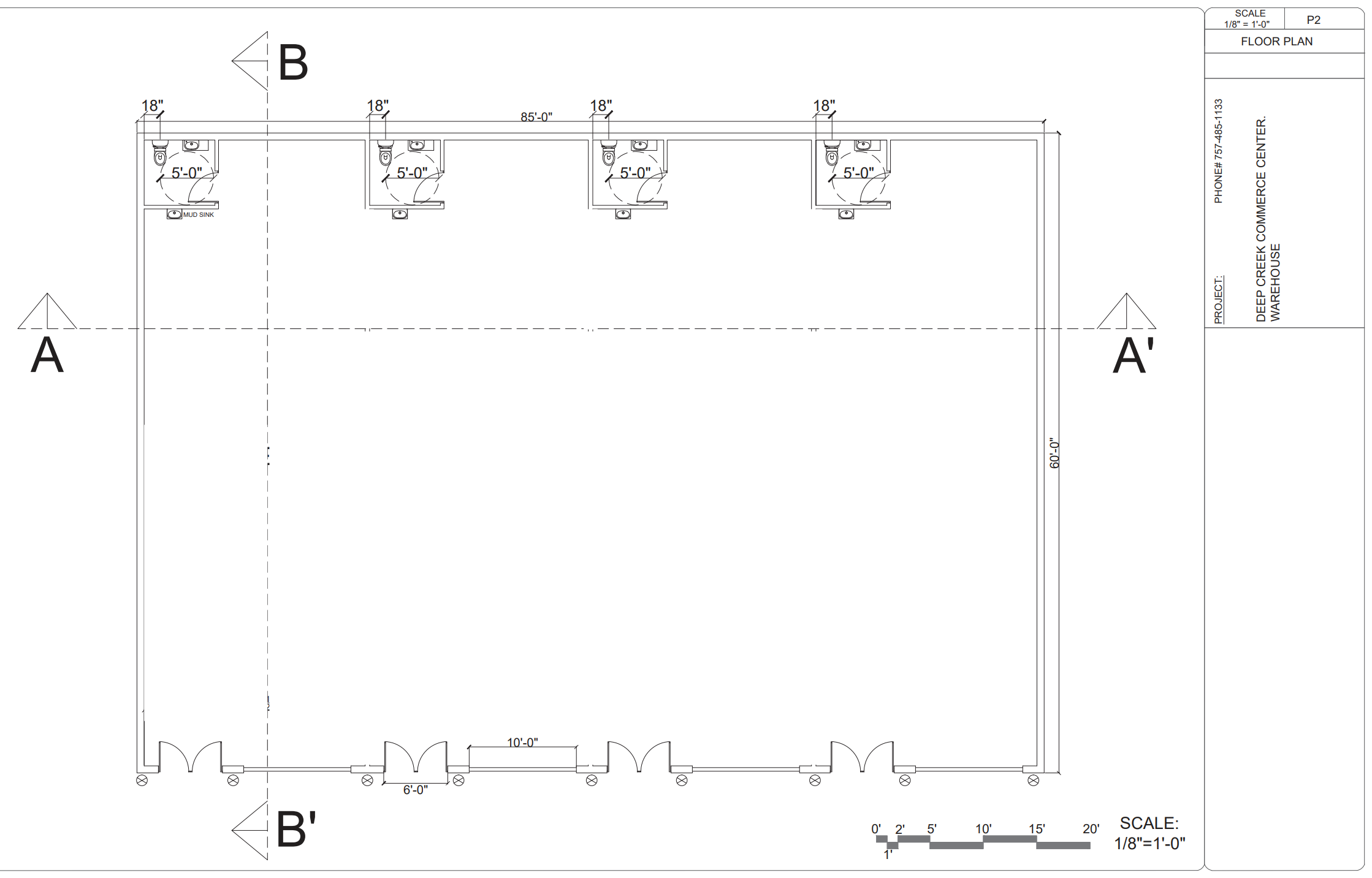 Plan of 2940 as an open event venue